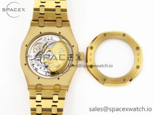 Audermars Piguet Royal Oak 37mm 15450 YG IPF Best Edition Blue Dial on YG Bracelet SA3120 Super Clone - Image 17