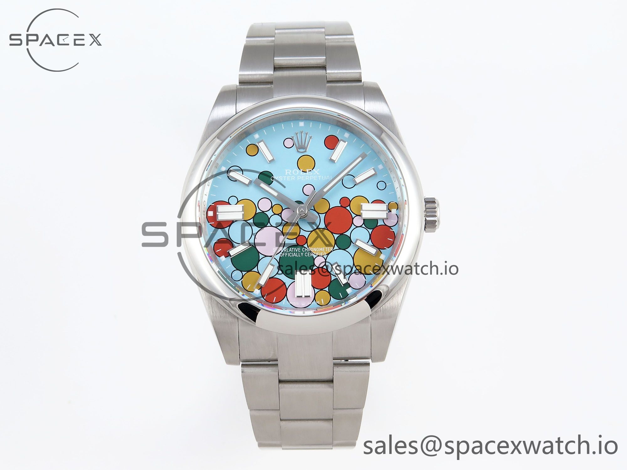 IMG_0218 Rolex Oyster Perpetual 124300 41mm JDF 1:1 Best Edition 904L Steel Celebration Dial VR3230 - Image 1