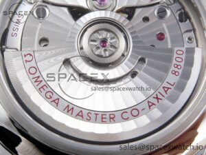 Omega De Ville Date YG MKF 1:1 Best Edition White Dial Roman Marker on Brown Leather Strap A8800 - Image 17