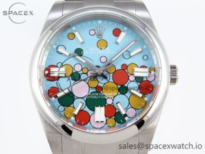 Rolex Oyster Perpetual 124300 41mm JDF 1:1 Best Edition 904L Steel Celebration Dial VR3230 - Image 2