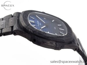 Patek Philippe NAUTILUS 5711 DIW CARBON DIWF 1:1 BEST EDITION BLACK/BLUE TEXTURED DIAL ON CARBON BRACELET 324CS - Image 8
