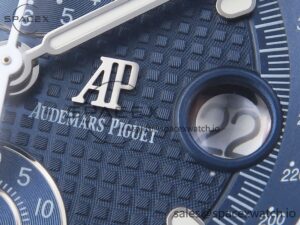 AUDEMARS PIGUET ROYAL OAK OFFSHORE 42MM SS APF 1:1 BEST EDITION BLUE DIAL ON SS BRACELET STRAP A4404 - Image 10