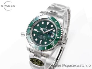 Rolex Submariner 116610 LV Green Ceramic Clean 904L 1:1 Best Edition on SS Bracelet SA3135 - Image 4