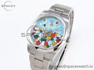 Rolex Oyster Perpetual 124300 41mm JDF 1:1 Best Edition 904L Steel Celebration Dial VR3230 - Image 4