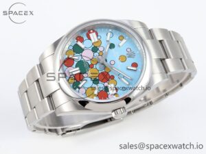 Rolex Oyster Perpetual 124300 41mm JDF 1:1 Best Edition 904L Steel Celebration Dial VR3230 - Image 6