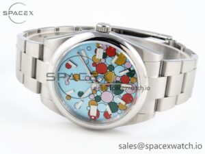 Rolex Oyster Perpetual 124300 41mm JDF 1:1 Best Edition 904L Steel Celebration Dial VR3230 - Image 5