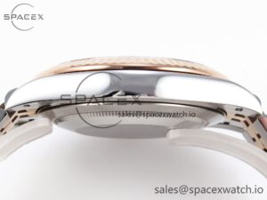 ROLEX DATEJUST 41 126331 VSF 1:1 BEST EDITION 904L STEEL GRAY TEXTURED DIAL ON SS/RG JUBILEE BRACELET VS3235 - Image 13