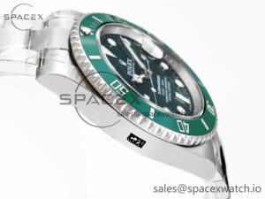 Rolex Submariner 116610 LV Green Ceramic Clean 904L 1:1 Best Edition on SS Bracelet SA3135 - Image 8