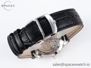 Jaeger-Lecoultre Master Ultra Thin Moon 1368420 SS ZF 1:1 Best Edition Blue Dial on Black Leather Strap SA925 Super Clone V2 - Image 14