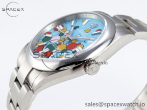 Rolex Oyster Perpetual 124300 41mm JDF 1:1 Best Edition 904L Steel Celebration Dial VR3230 - Image 7