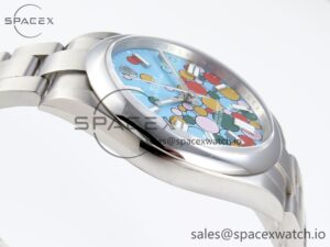 Rolex Oyster Perpetual 124300 41mm JDF 1:1 Best Edition 904L Steel Celebration Dial VR3230 - Image 8