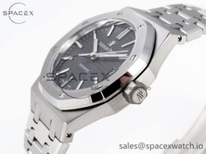 Audermars Piguet Royal Oak 37mm 15450 SS APSF 1:1 Best Edition Gray Textured Dial on SS Bracelet SA3120 Super Clone - Image 7