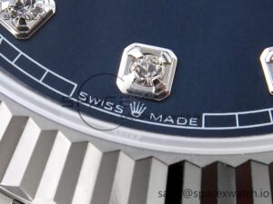 Rolex DateJust 41 126334 Fluted Bezel ARF 1:1 Best Edition 904L Steel Blue Diamonds Dial on Jubilee Bracelet VR3235 - Image 12