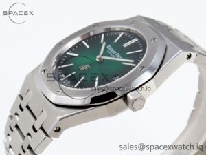 Audermars Piguet Royal Oak 39mm 15202 SS IPF 1:1 Best Edition Green/Black Dial on SS Bracelet A2121 - Image 7