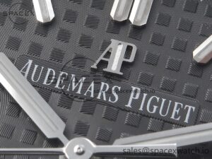 Audermars Piguet Royal Oak 37mm 15450 SS APSF 1:1 Best Edition Gray Textured Dial on SS Bracelet SA3120 Super Clone - Image 9