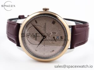 Omega De Ville Power Reserve RG MKF 1:1 Best Edition RG Textured Dial on Brown Leather Strap A8810 - Image 5