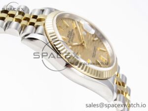 Rolex DateJust 36 SS 126233 BPF 1:1 Best Edition 904L Steel YG Textured Dial on Jubilee Bracelet VS3235 - Image 8