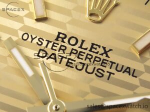 Rolex DateJust 36 SS 126233 BPF 1:1 Best Edition 904L Steel YG Textured Dial on Jubilee Bracelet VS3235 - Image 9