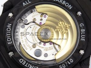 Patek Philippe NAUTILUS 5711 DIW CARBON DIWF 1:1 BEST EDITION BLACK TEXTURED DIAL ON CARBON BRACELET 324CS - Image 17