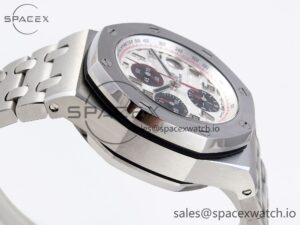 AUDEMARS PIGUET ROYAL OAK OFFSHORE 42MM SS APF 1:1 BEST EDITION WHITE/BLACK DIAL ON SS BRACELET STRAP A7750 - Image 8
