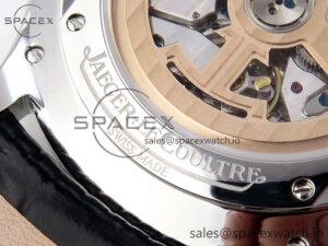Jaeger-Lecoultre Master Ultra Thin Moon 1368420 SS ZF 1:1 Best Edition Black Dial on Black Leather Strap SA925 Super Clone V2 - Image 21