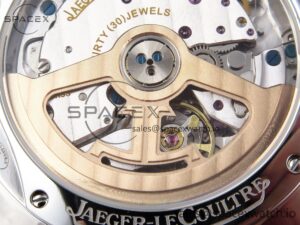 Jaeger-Lecoultre Master Ultra Thin Moon 1368420 SS ZF 1:1 Best Edition Black Dial on Black Leather Strap SA925 Super Clone V2 - Image 17