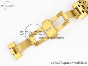 Audermars Piguet Royal Oak 37mm 15450 YG IPF Best Edition Blue Dial on YG Bracelet SA3120 Super Clone - Image 31