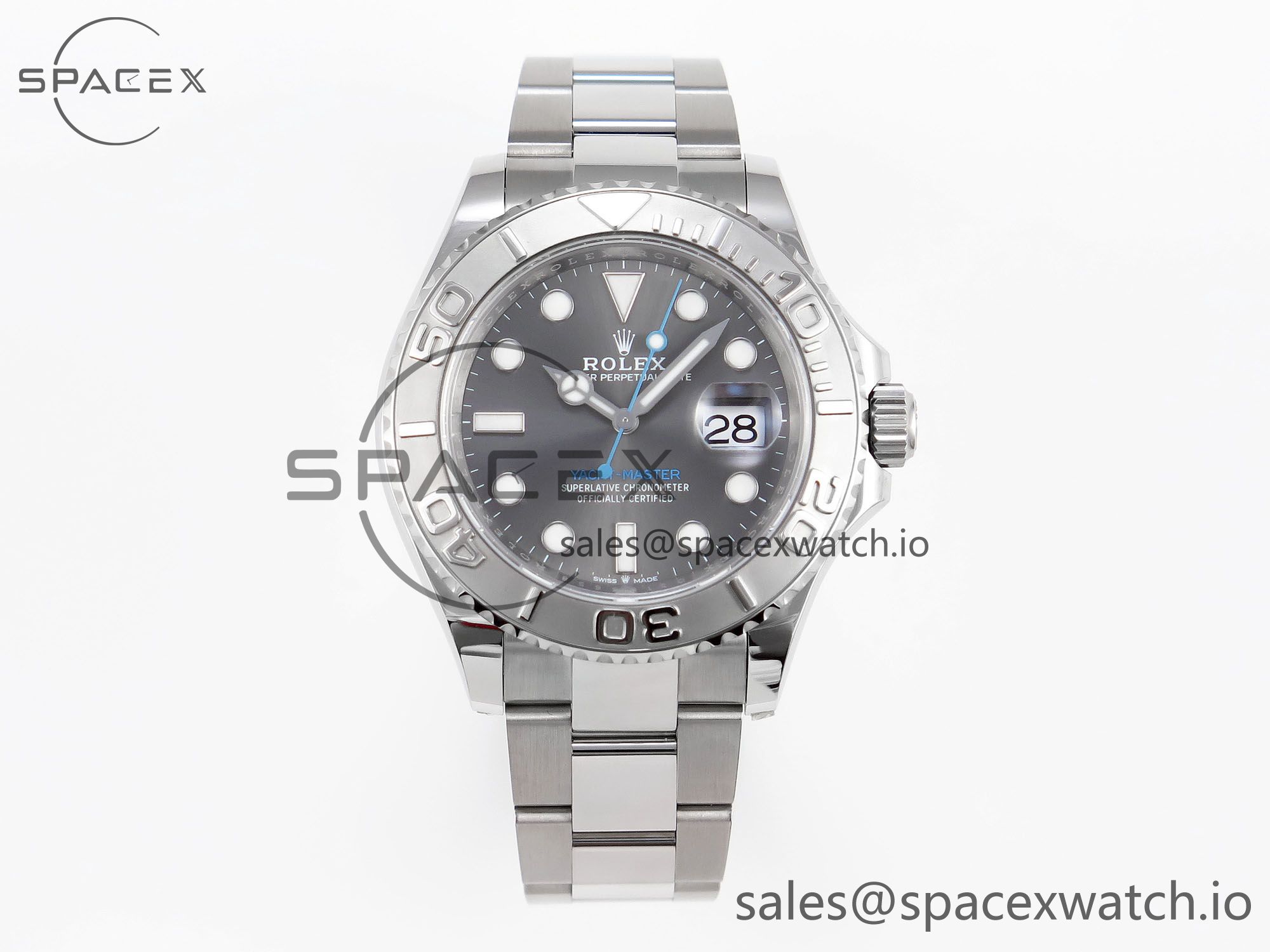 IMG_0237 Rolex Yacht-Master 126622 904L Steel C+SF 1:1 Best Edition Gray Dial on SS Bracelet VR3235 - Image 1
