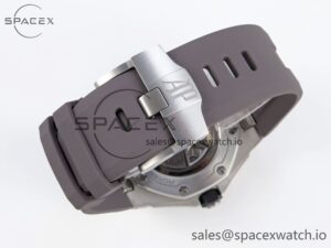 AUDEMARS PIGUET ROYAL OAK OFFSHORE DIVER 15720 APSF 1:1 BEST EDITION GRAY DIAL ON GRAY RUBBER STRAP SA4308 - Image 15