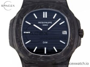 Patek Philippe NAUTILUS 5711 DIW CARBON DIWF 1:1 BEST EDITION BLACK TEXTURED DIAL ON CARBON BRACELET 324CS - Image 2