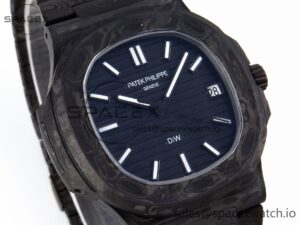 Patek Philippe NAUTILUS 5711 DIW CARBON DIWF 1:1 BEST EDITION BLACK TEXTURED DIAL ON CARBON BRACELET 324CS - Image 3