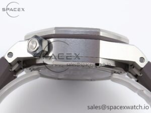 AUDEMARS PIGUET ROYAL OAK OFFSHORE DIVER 15720 APSF 1:1 BEST EDITION GRAY DIAL ON GRAY RUBBER STRAP SA4308 - Image 13