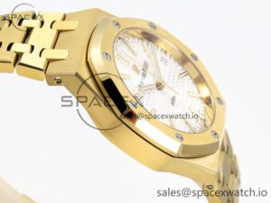 Audermars Piguet Royal Oak 37mm 15450 YG IPF Best Edition White Dial on YG Bracelet SA3120 Super Clone - Image 8