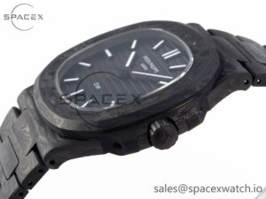 Patek Philippe NAUTILUS 5711 DIW CARBON DIWF 1:1 BEST EDITION BLACK TEXTURED DIAL ON CARBON BRACELET 324CS - Image 7