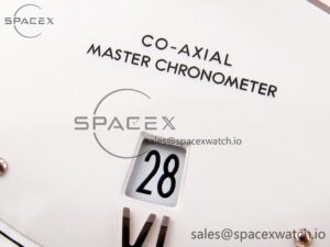 Omega De Ville Date RG MKF 1:1 Best Edition White Dial Roman Marker on Brown Leather Strap A8800 - Image 10