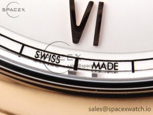 Omega De Ville Date RG MKF 1:1 Best Edition White Dial Roman Marker on Brown Leather Strap A8800 - Image 11
