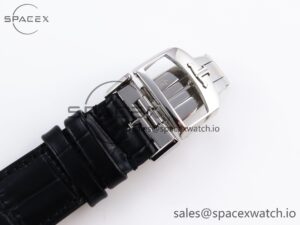 Jaeger-Lecoultre Master Ultra Thin Moon 1368420 SS ZF 1:1 Best Edition Black Dial on Black Leather Strap SA925 Super Clone V2 - Image 29