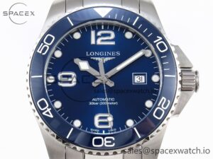 Longines Hydroconquest 43MM SS Blue Ceramic Bezel XF 1:1 Best Edition Blue Dial On SS Bracelet L888 - Image 2