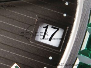 PATEK PHILIPPE NAUTILUS 5711 SS GPF 1:1 BEST EDITION GRAY DIAL GREEN DIAMONDS BEZEL ON SS BRACELET 324CS - Image 10