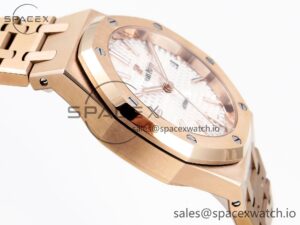 Audermars Piguet Royal Oak 37mm 15450 RG IPF Best Edition White Dial on RG Bracelet SA3120 Super Clone - Image 8