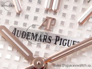 Audermars Piguet Royal Oak 37mm 15450 RG IPF Best Edition White Dial on RG Bracelet SA3120 Super Clone - Image 9