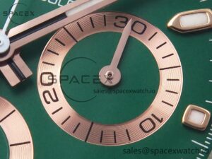 Rolex Daytona AET White Ceramic Case and Bracelet Green Dial SA4130 V2 - Image 10