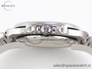 PATEK PHILIPPE NAUTILUS 5711 SS GPF 1:1 BEST EDITION GRAY DIAL GREEN DIAMONDS BEZEL ON SS BRACELET 324CS - Image 13