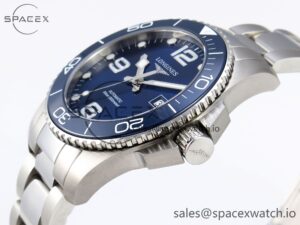 Longines Hydroconquest 43MM SS Blue Ceramic Bezel XF 1:1 Best Edition Blue Dial On SS Bracelet L888 - Image 7