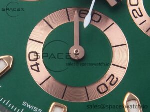 Rolex Daytona AET White Ceramic Case and Bracelet Green Dial SA4130 V2 - Image 11