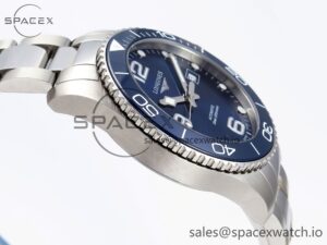 Longines Hydroconquest 43MM SS Blue Ceramic Bezel XF 1:1 Best Edition Blue Dial On SS Bracelet L888 - Image 8