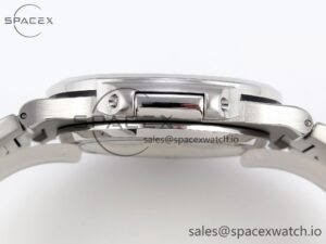 PATEK PHILIPPE NAUTILUS 5711 SS GPF 1:1 BEST EDITION GRAY DIAL GREEN DIAMONDS BEZEL ON SS BRACELET 324CS - Image 12