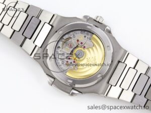 PATEK PHILIPPE NAUTILUS 5711 SS GPF 1:1 BEST EDITION WHITE DIAL PURPLE DIAMONDS BEZEL ON SS BRACELET 324CS - Image 15
