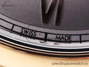 Omega De Ville Date RG MKF 1:1 Best Edition Gray Dial Roman Marker on Gray Leather Strap A8800 - Image 11