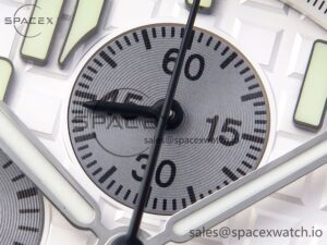 AUDEMARS PIGUET ROYAL OAK OFFSHORE 42MM SS APF 1:1 BEST EDITION WHITE/SILVER DIAL ON SS BRACELET STRAP A7750 - Image 9